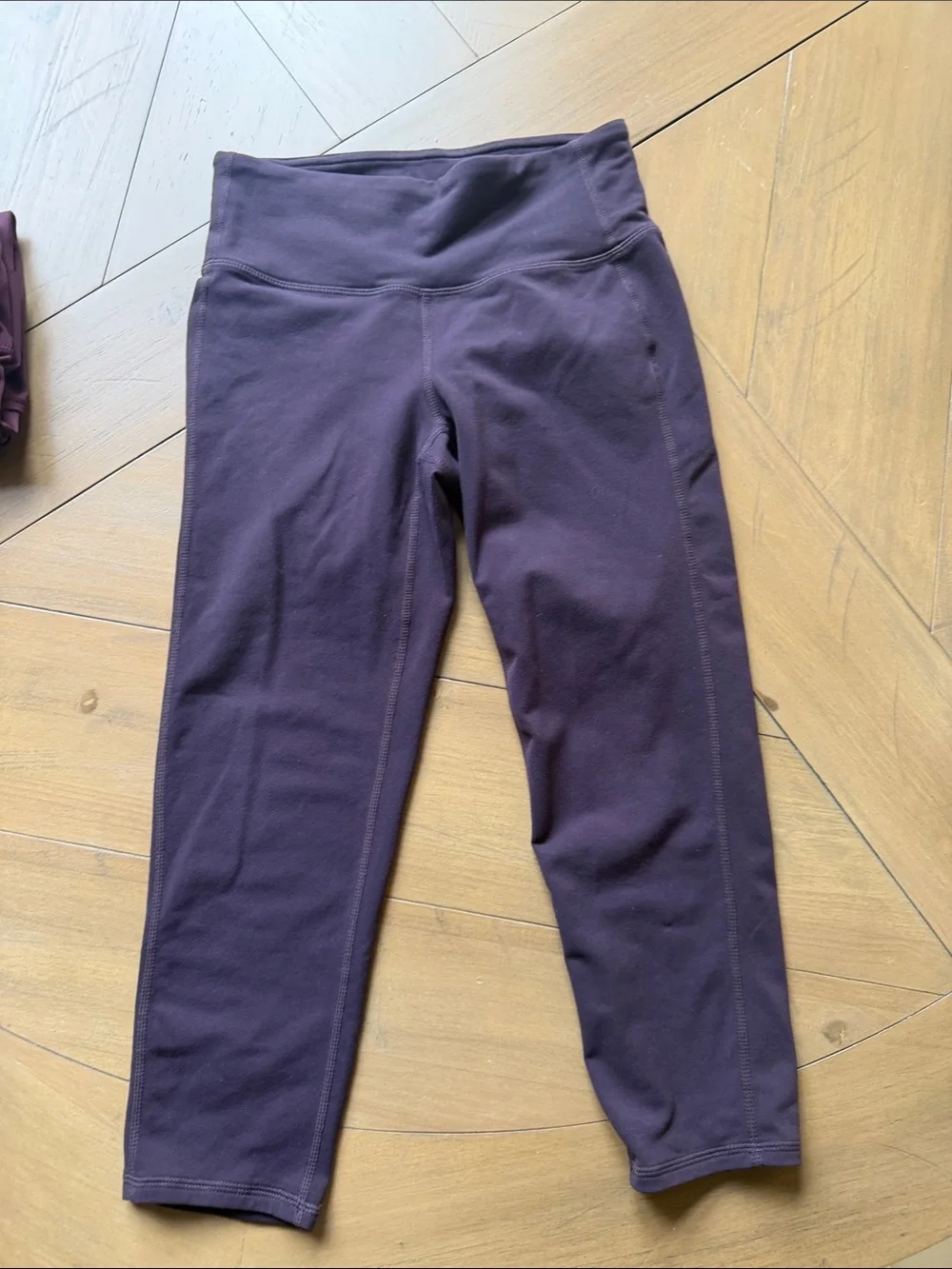 Athleta High-Waist Cropped Leggings - Deep Plum